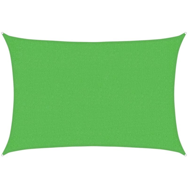 

Toldo de vela HDPE verde claro 160 g/m² 2x3 m - Verde - Vidaxl