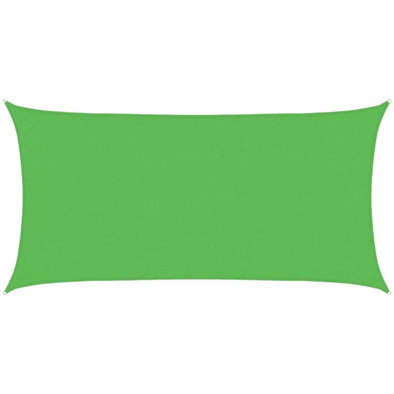 

Toldo de vela HDPE verde claro 160 g/m² 2x4 m - Verde - Vidaxl