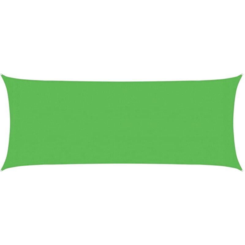 

vidaXL Toldo de vela HDPE verde claro 160 g/m² 2x4,5 m - Verde