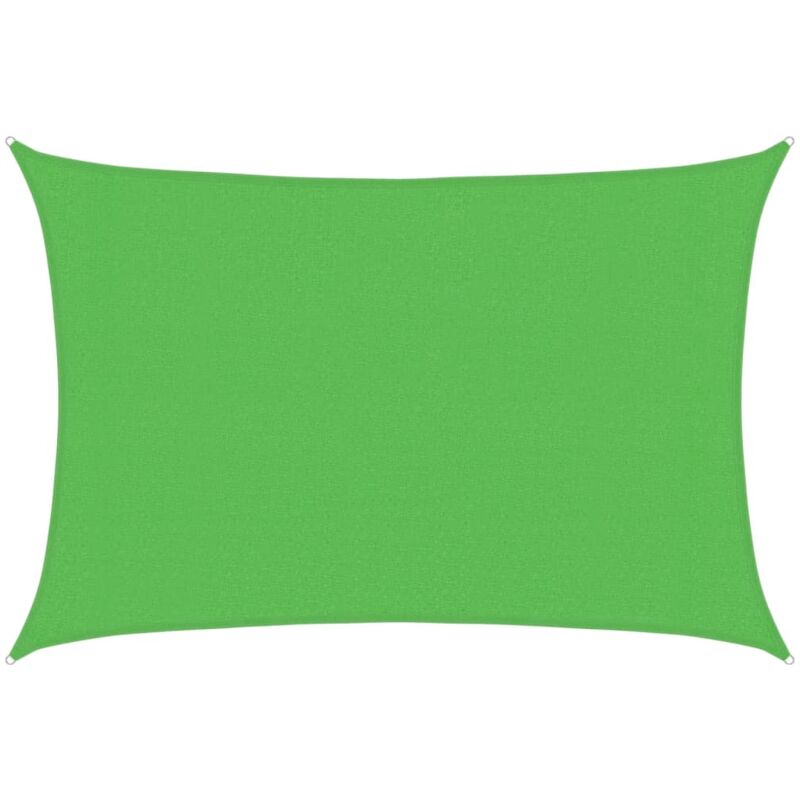 

Toldo de vela HDPE verde claro 160 g/m² 3x4 m - Verde - Vidaxl