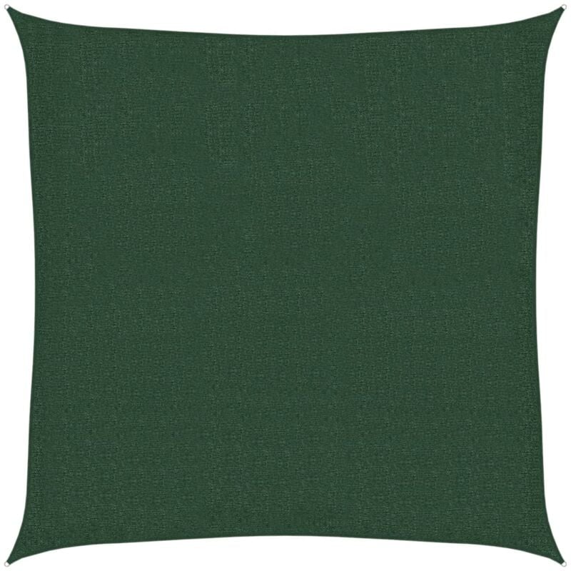 

vidaXL Toldo de vela HDPE verde oscuro 160 g/m² 2,5x2,5 m - Verde