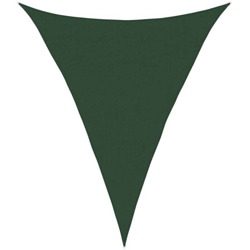 

vidaXL Toldo de vela HDPE verde oscuro 160 g/m² 4x5x5 m - Verde