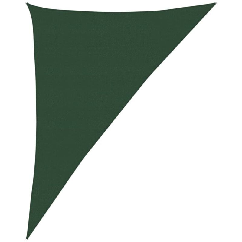 

vidaXL Toldo de vela HDPE verde oscuro 160 g/m² 4x5x6,8 m - Verde