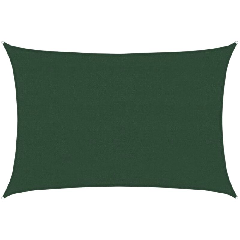 

vidaXL Toldo de vela HDPE verde oscuro 160 g/m² 4x6 m - Verde