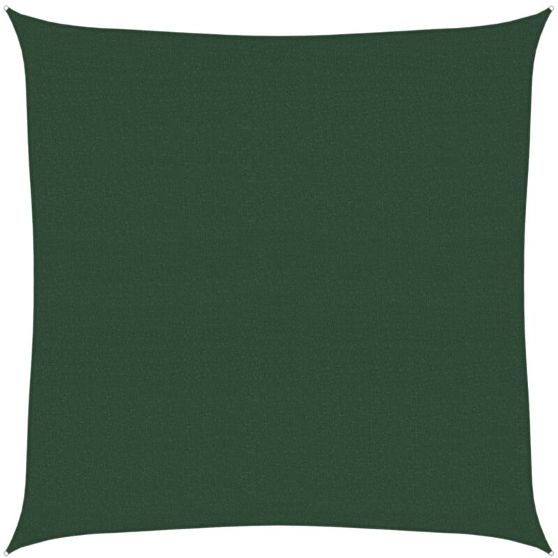 

vidaXL Toldo de vela HDPE verde oscuro 160 g/m² 7x7 m - Verde