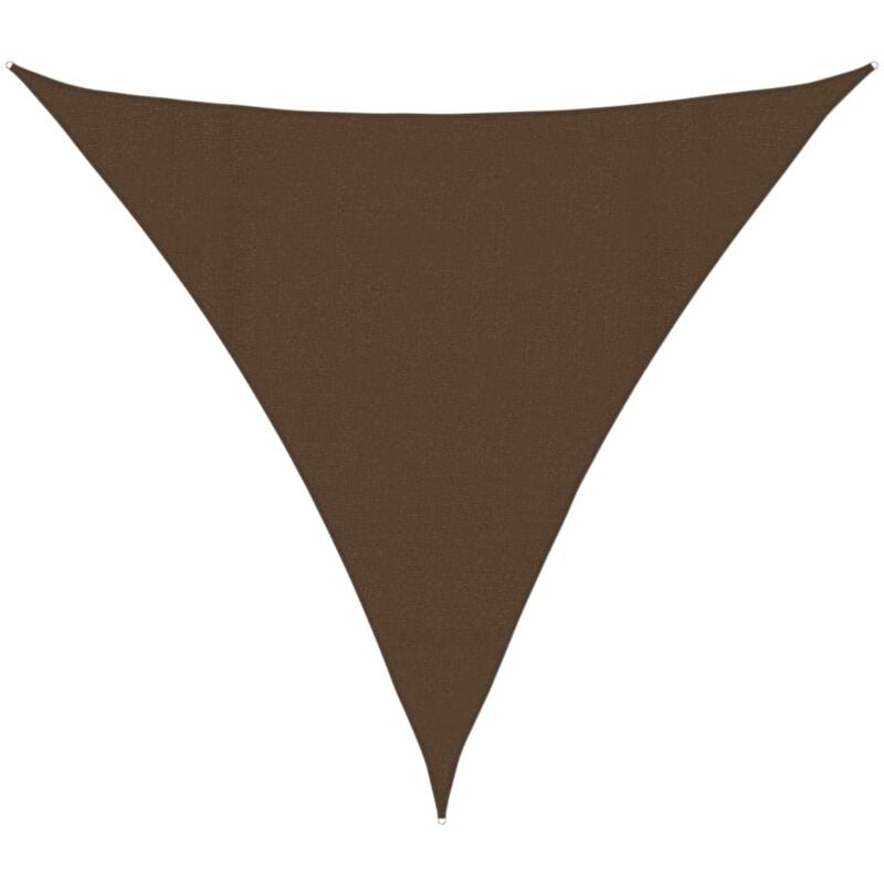

vidaXL Toldo de vela marrón HDPE 160 g/m² 4,5x4,5x4,5 m - Marrón