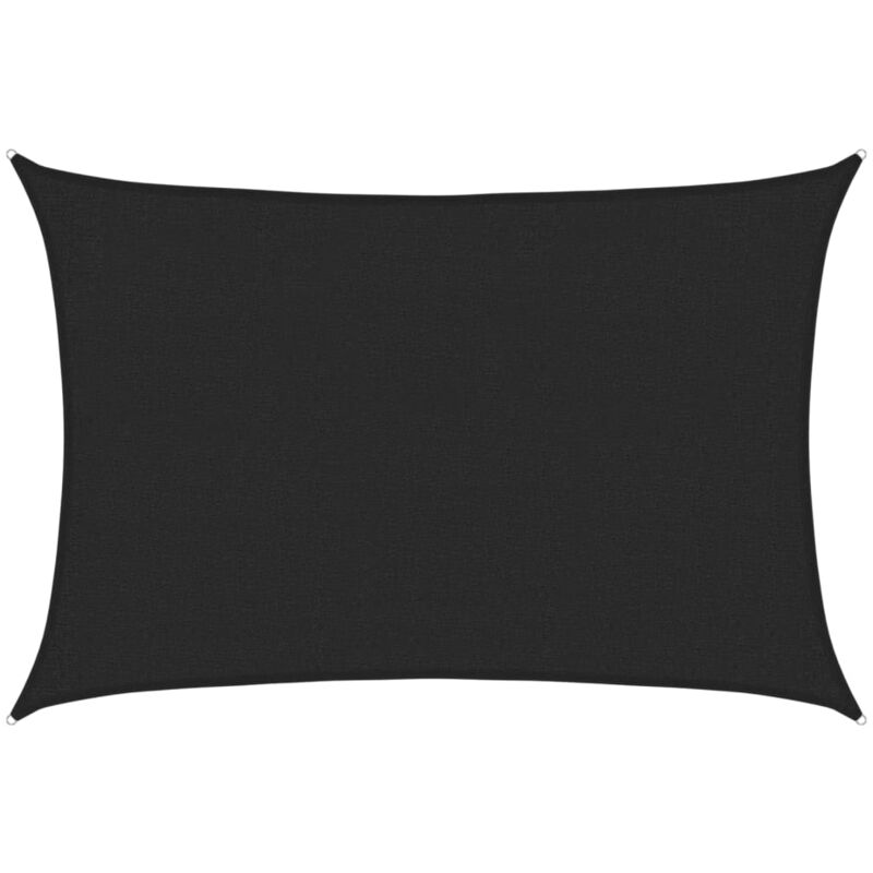 

vidaXL Toldo de vela negro HDPE 160 g/m² 2x2,5 m - Negro