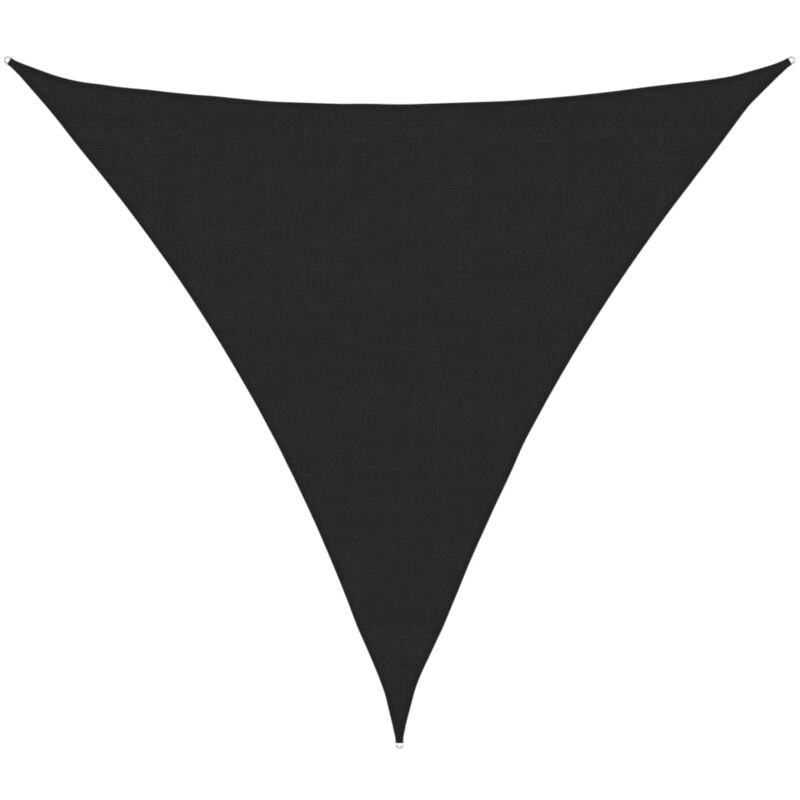 

vidaXL Toldo de vela negro HDPE 160 g/m² 3,6x3,6x3,6 m - Negro