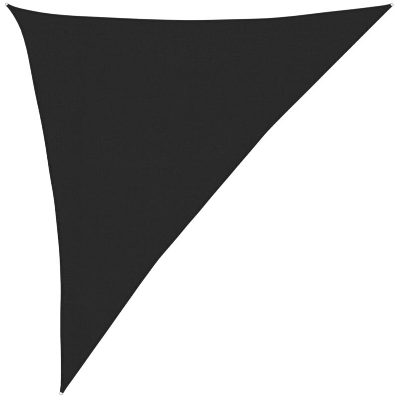 

vidaXL Toldo de vela negro HDPE 160 g/m² 3x4x5 m - Negro