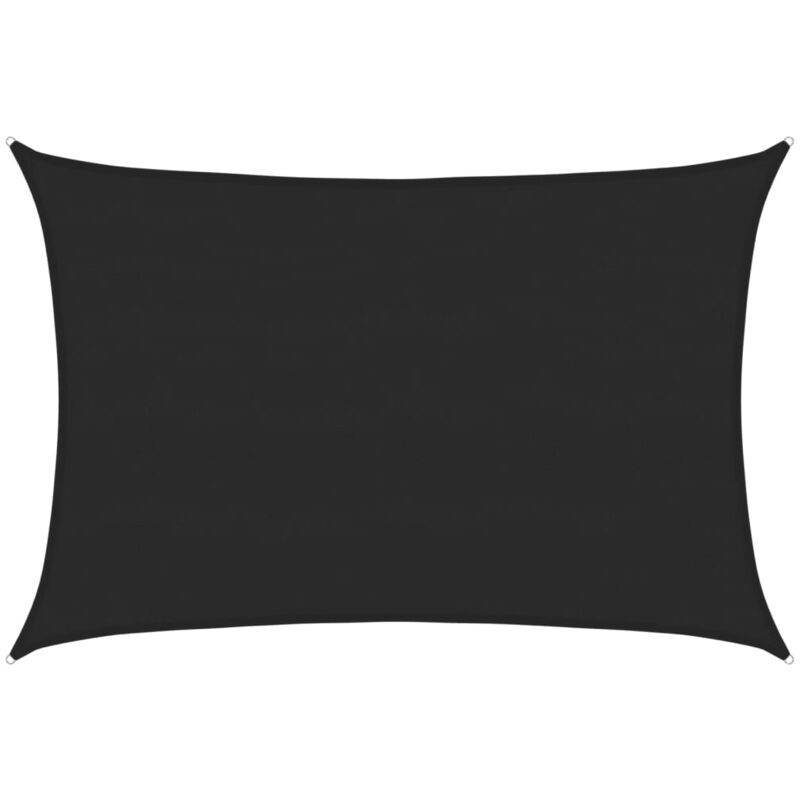 

Toldo de vela negro HDPE 160 g/m² 5x7 m - Negro - Vidaxl