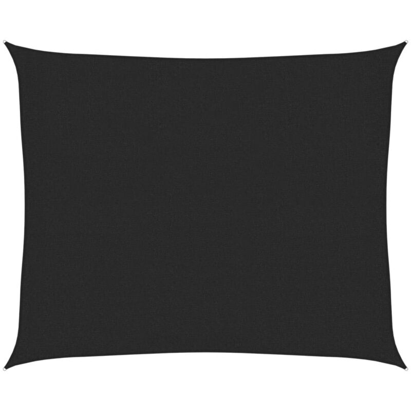 

vidaXL Toldo de vela negro HDPE 160 g/m² 2,5x3 m - Negro