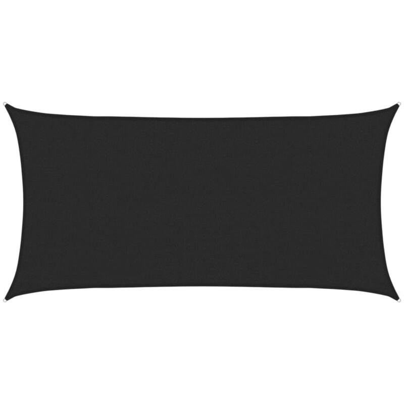 

Vidaxl - Toldo de vela negro HDPE 160 g/m² 2x3,5 m - Negro