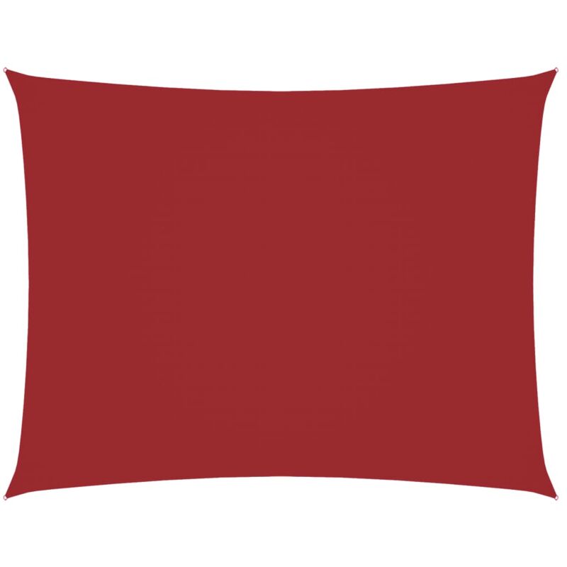 

vidaXL Toldo de vela rectangular tela oxford rojo 5x6 m - Rojo
