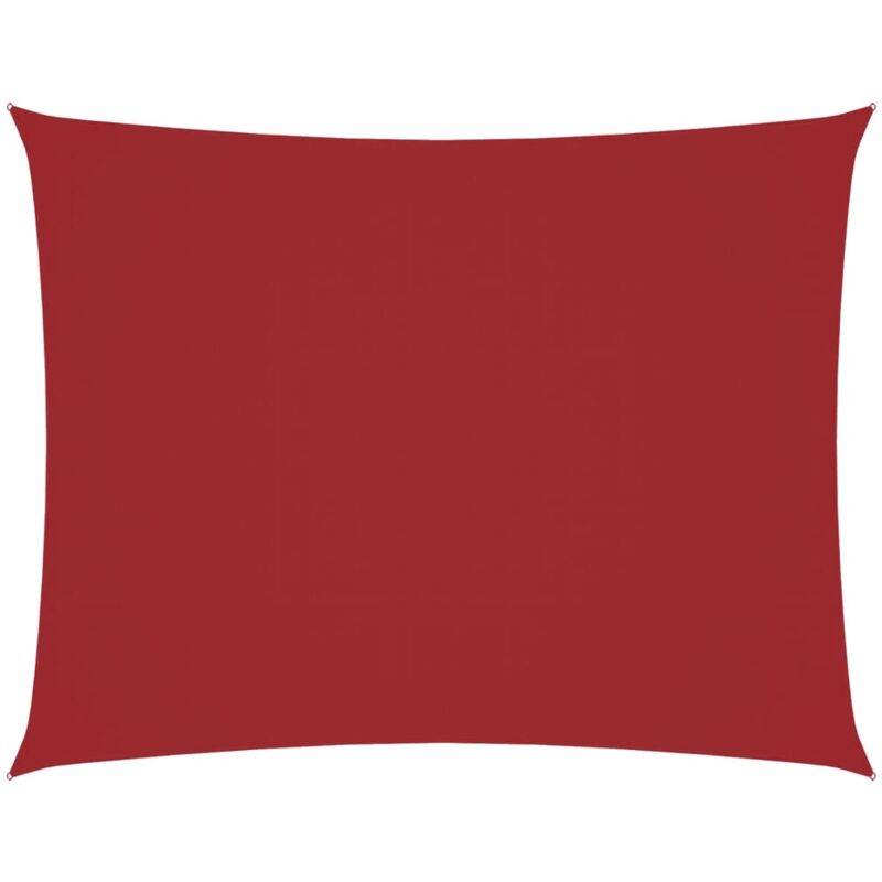 

vidaXL Toldo de vela rectangular de tela oxford rojo 4x5 m - Rojo