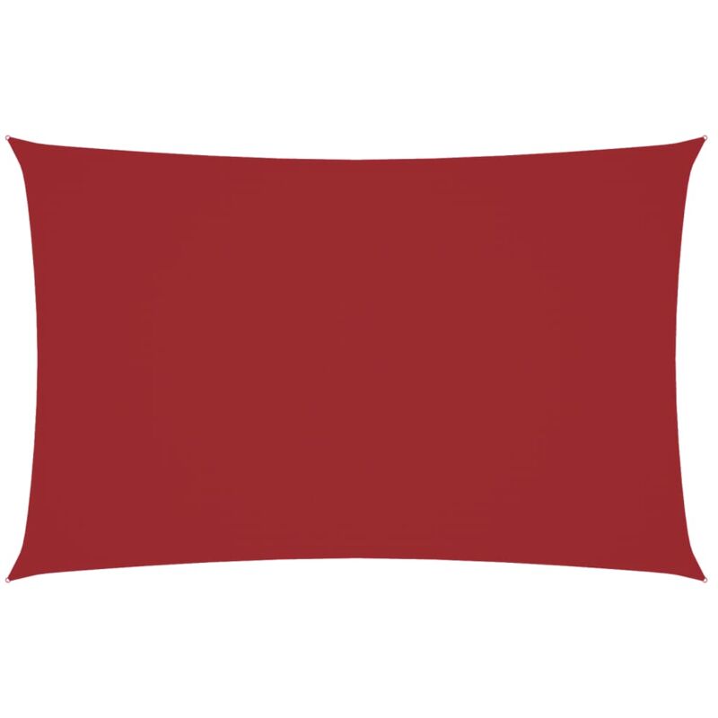 

vidaXL Toldo de vela rectangular tela oxford rojo 5x8 m - Rojo