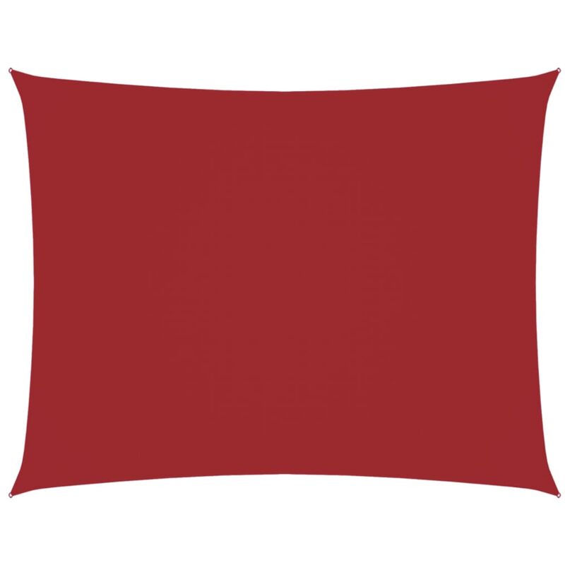 

vidaXL Toldo de vela rectangular tela oxford rojo 3,5x4,5 m - Rojo