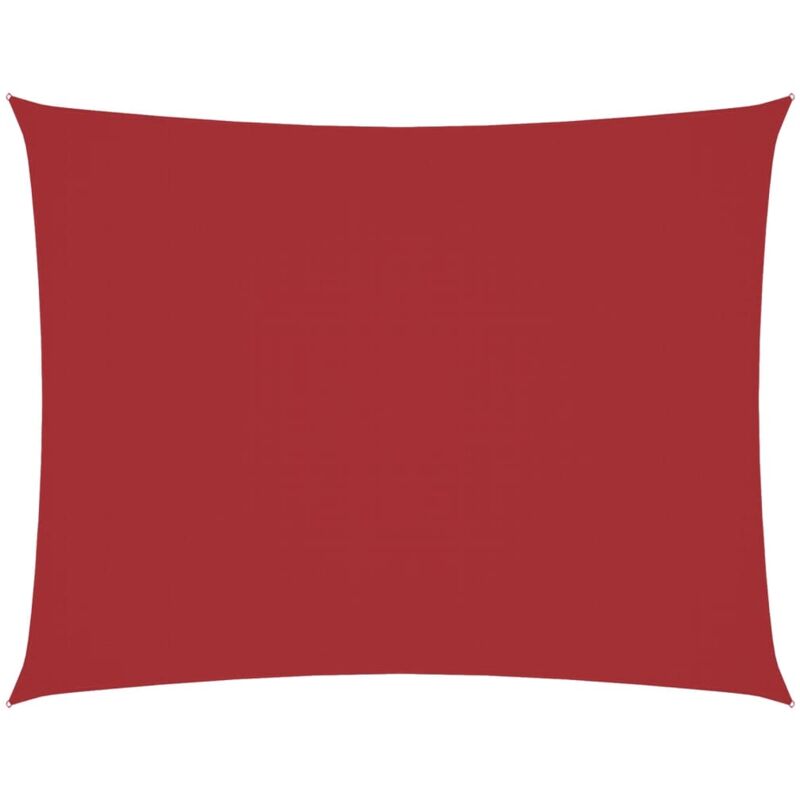 

Toldo de vela rectangular de tela oxford rojo 3x4,5 m - Rojo - Vidaxl