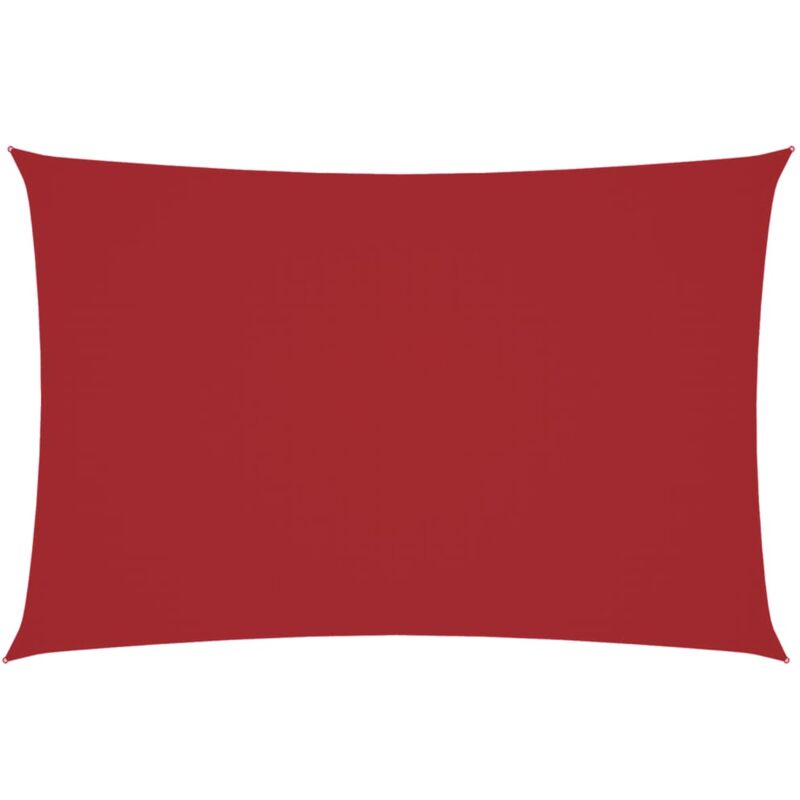

vidaXL Toldo de vela rectangular de tela oxford rojo 2x4 m - Rojo