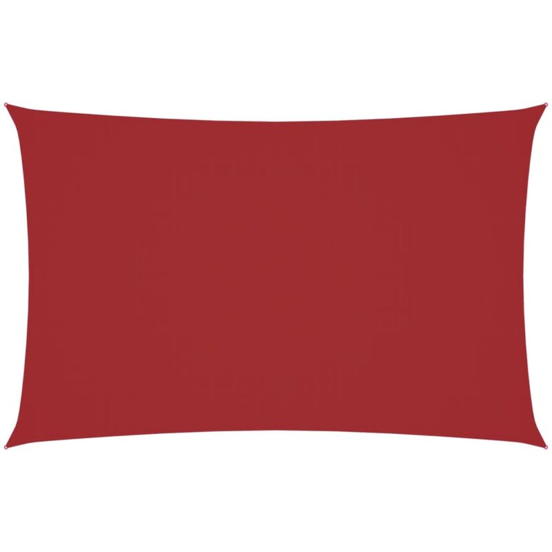 

vidaXL Toldo de vela rectangular de tela oxford rojo 2x5 m - Rojo
