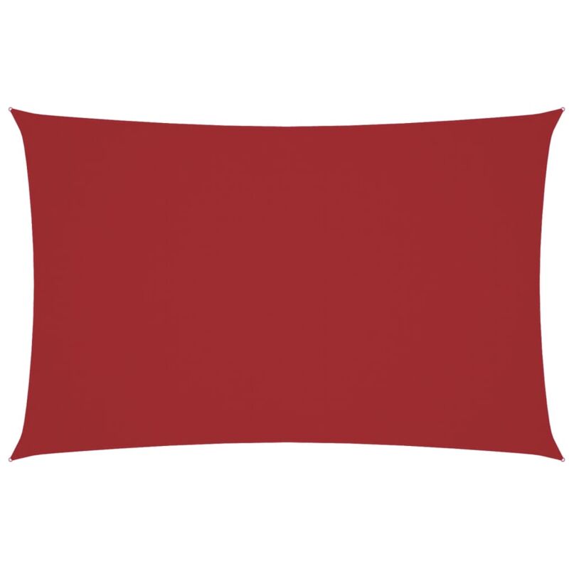 

vidaXL Toldo de vela rectangular tela oxford rojo 4x7 m - Rojo