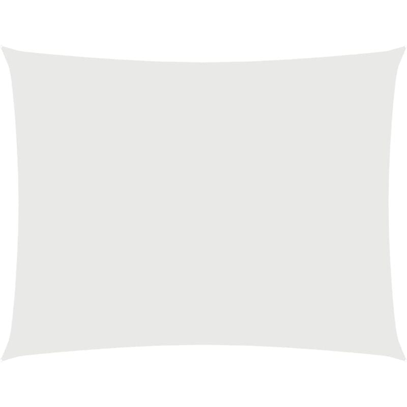 

vidaXL Toldo de vela rectangular de tela oxford blanco 4x6 m - Blanco