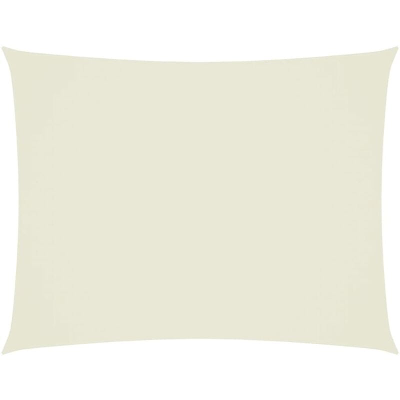

vidaXL Toldo de vela rectangular tela oxford color crema 3x6 m - Crema