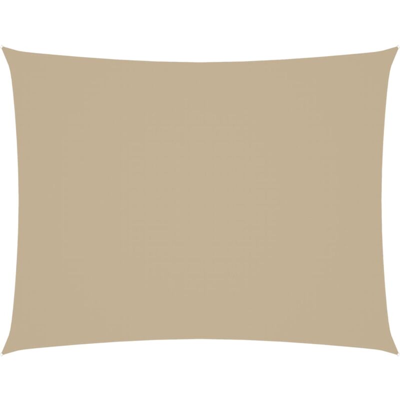

vidaXL Toldo de vela rectangular tela oxford beige 3,5x5 m - Beige