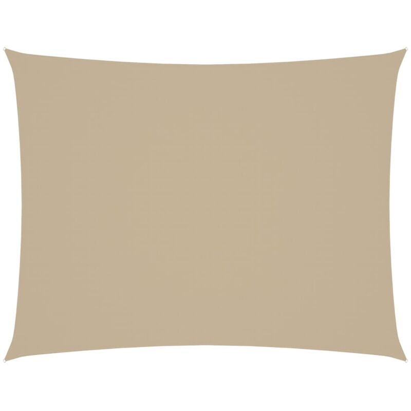 

Toldo de vela rectangular de tela oxford beige 2,5x3,5 m - Beige - Vidaxl
