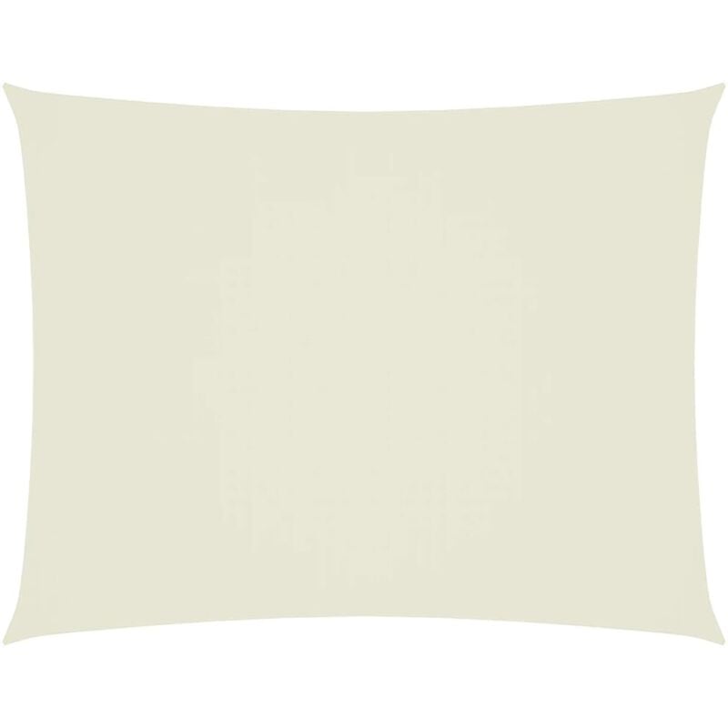 

vidaXL Toldo de vela rectangular tela oxford color crema 5x6 m - Crema