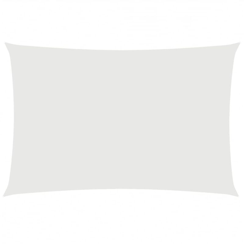 

vidaXL Toldo de vela rectangular de tela oxford blanco 2x4 m - Blanco