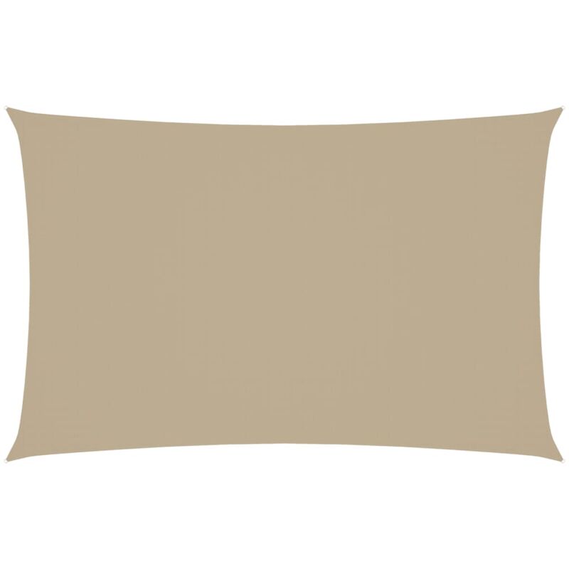 

Toldo de vela rectangular de tela oxford beige 2,5x5 m - Beige - Vidaxl