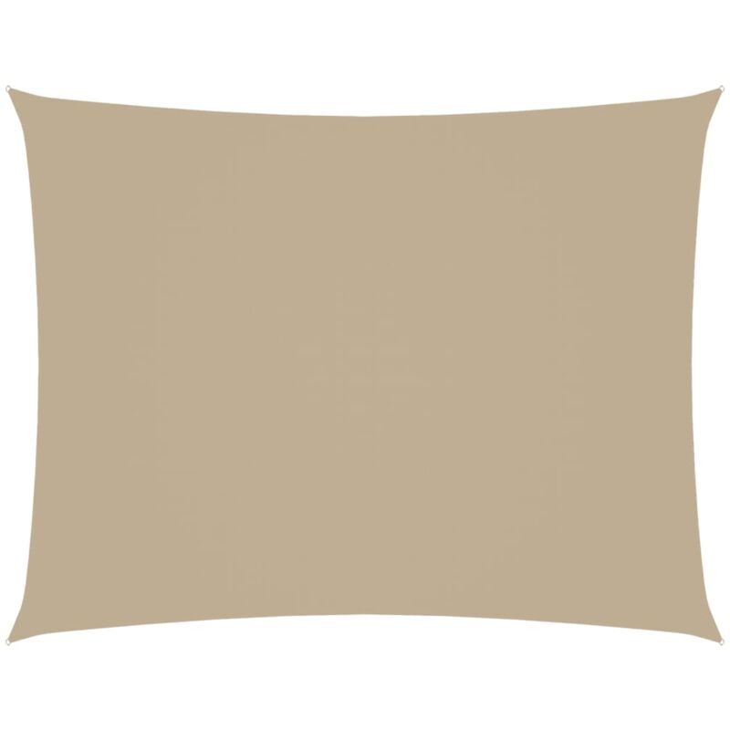 

vidaXL Toldo de vela rectangular tela oxford beige 3,5x4,5 m - Beige