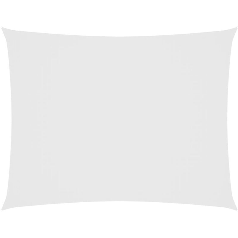 

vidaXL Toldo de vela rectangular de tela oxford blanco 3x4 m - Blanco