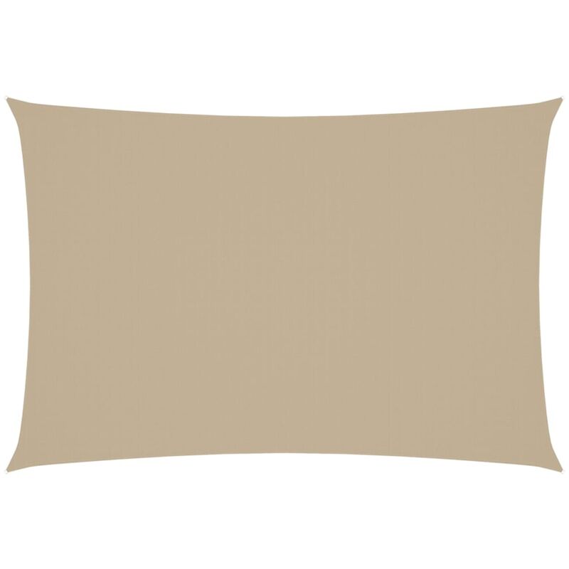 

vidaXL Toldo de vela rectangular tela oxford beige 3x5 m - Beige