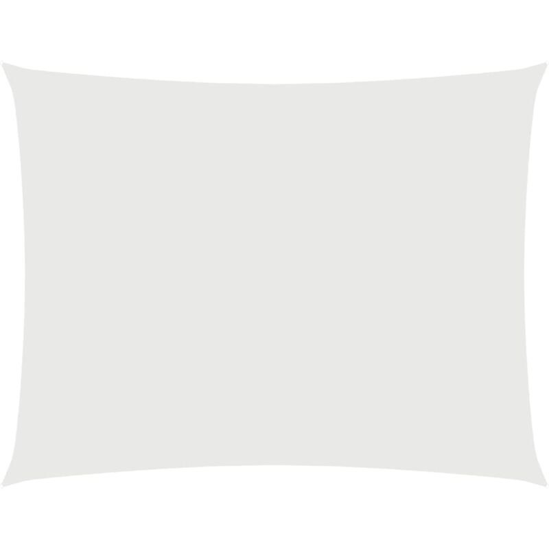 

vidaXL Toldo de vela rectangular tela oxford blanco 3,5x5 m - Blanco
