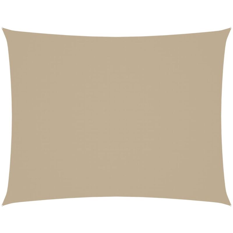 

vidaXL Toldo de vela rectangular de tela oxford beige 4x5 m - Beige