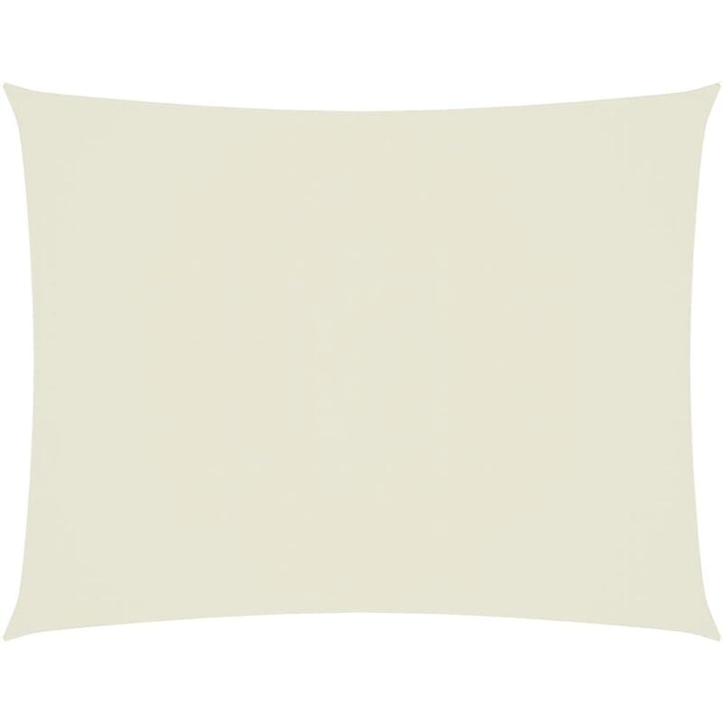 

vidaXL Toldo de vela rectangular de tela oxford crema 6x7 m - Crema