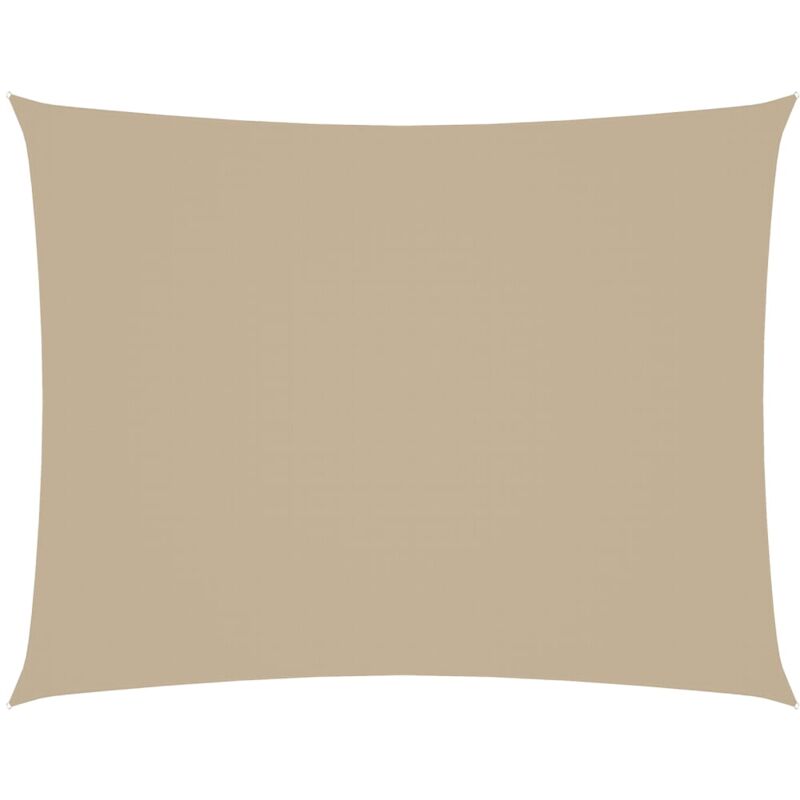 

vidaXL Toldo de vela rectangular tela oxford beige 2,5x4 m - Beige