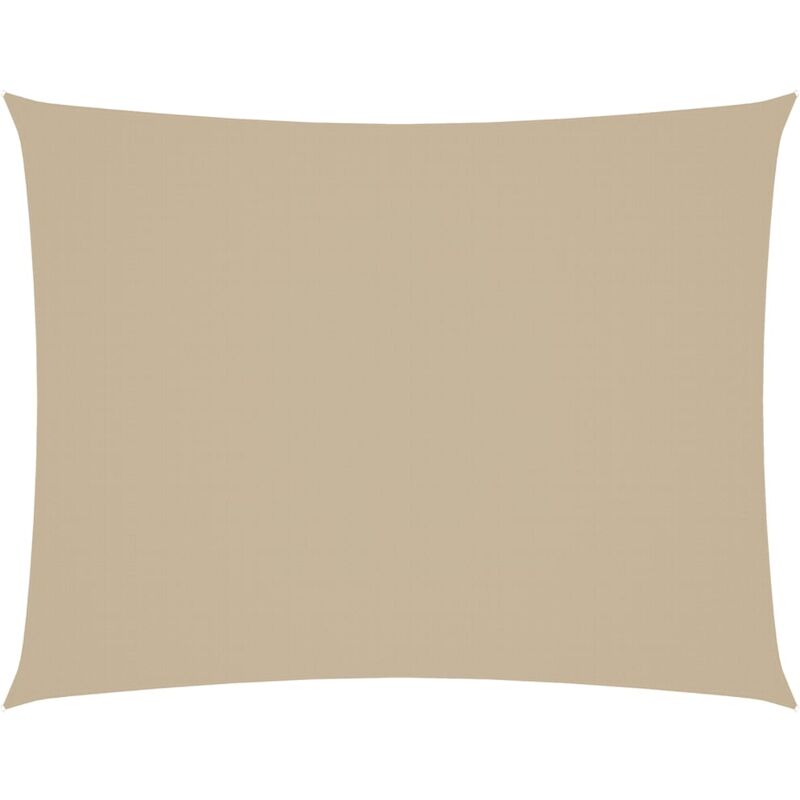 

vidaXL Toldo de vela rectangular de tela oxford beige 6x8 m - Beige