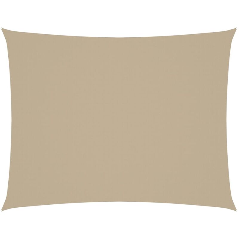 

vidaXL Toldo de vela rectangular tela oxford beige 5x7 m - Beige