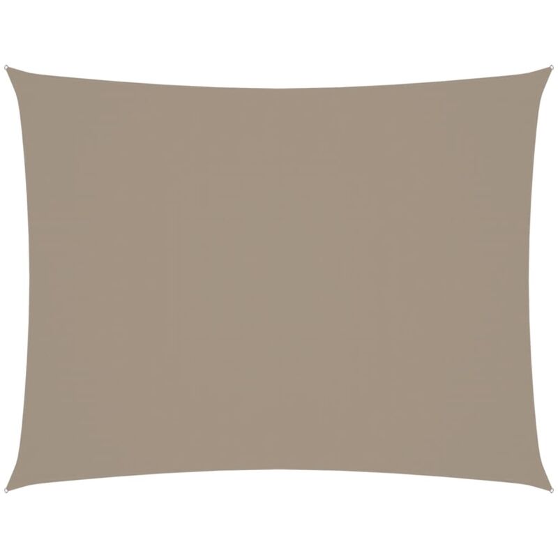 

vidaXL Toldo de vela rectangular tela oxford gris taupe 3,5x4,5 m - Gris Topo