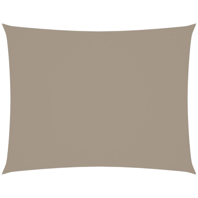 

vidaXL Toldo de vela rectangular tela oxford gris taupe 3x4 m - Gris Topo