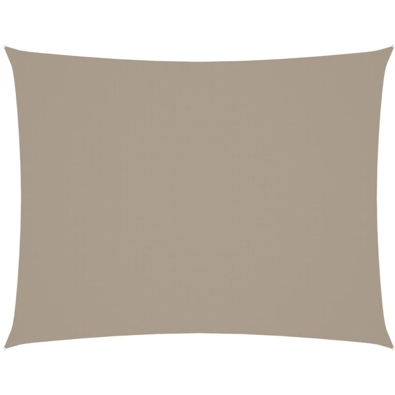 

Toldo de vela rectangular de tela oxford gris taupe 3x4,5 m - Gris Topo - Vidaxl