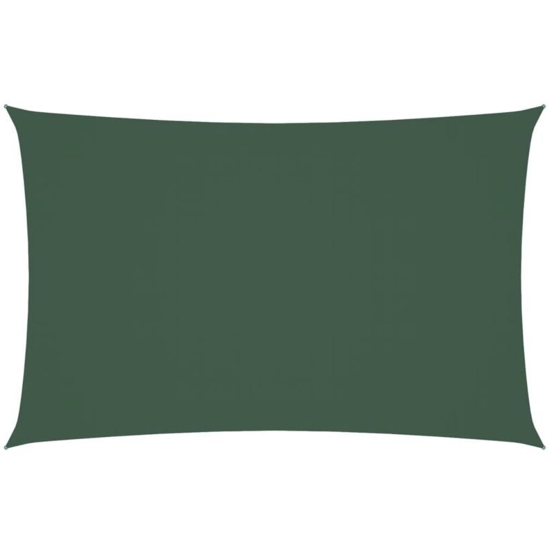 

Toldo de vela rectangular de tela oxford verde oscuro 2x5 m - Verde - Vidaxl