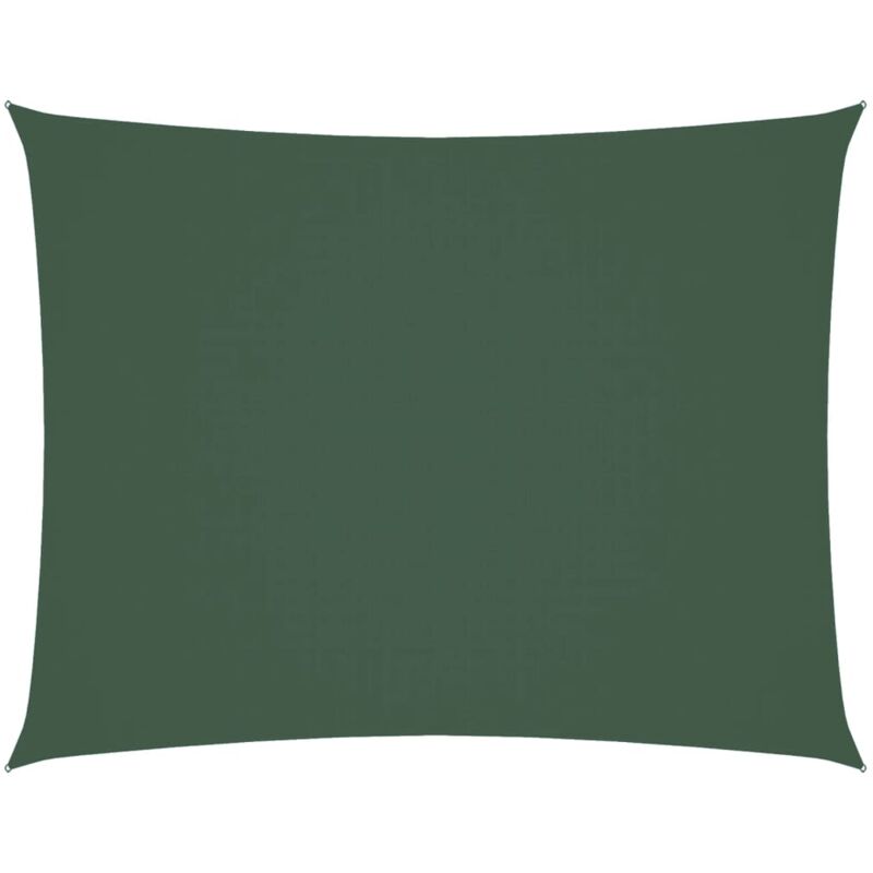 

vidaXL Toldo de vela rectangular de tela oxford verde oscuro 4x6 m - Verde