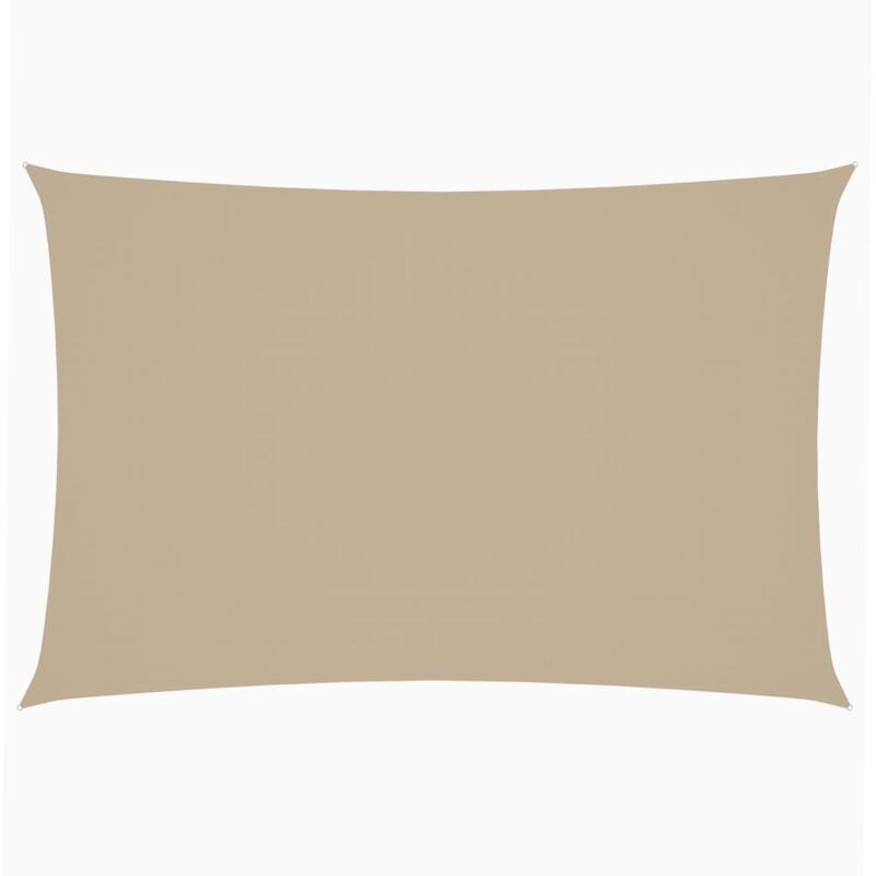 

vidaXL Toldo de Vela Tela Oxford Rectangular Beige 2x4 m - Beige