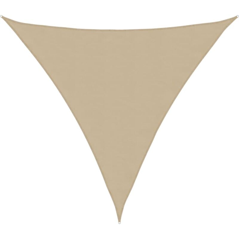 

vidaXL Toldo de Vela Tela Oxford Triangular Beige 5x5x5 m - Beige