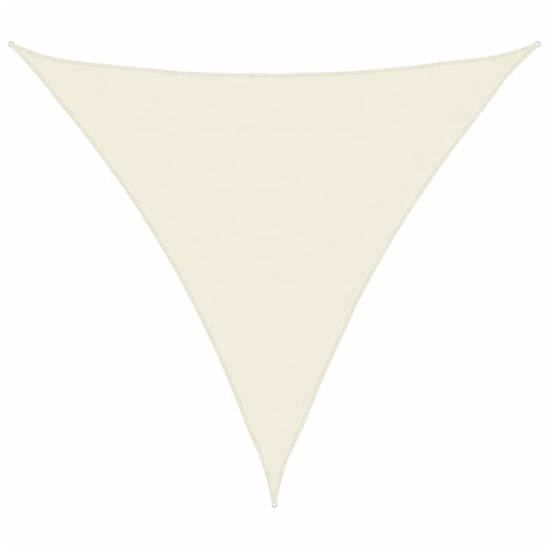 

vidaXL Toldo de Vela Tela Oxford Triangular Crema 5x5x5 m - Crema