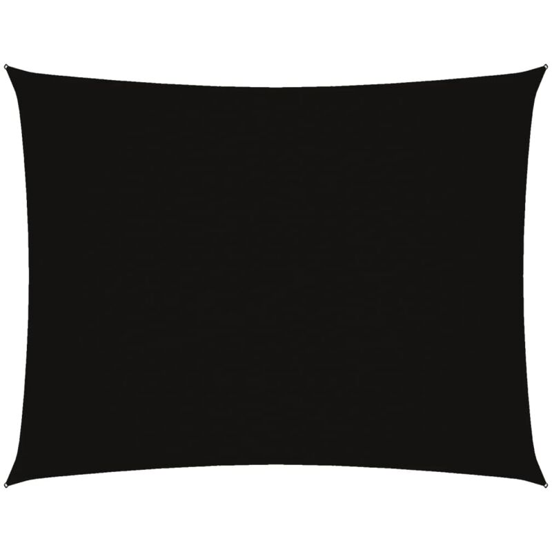

vidaXL Toldo de vela rectangular tela oxford negro 3x4 m - Negro