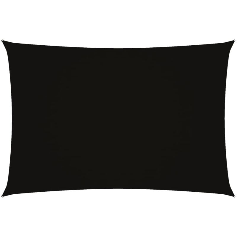 

vidaXL Toldo de vela rectangular tela oxford negro 3x5 m - Negro